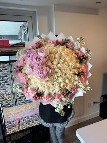 100 Roses Princess Pink bouquet