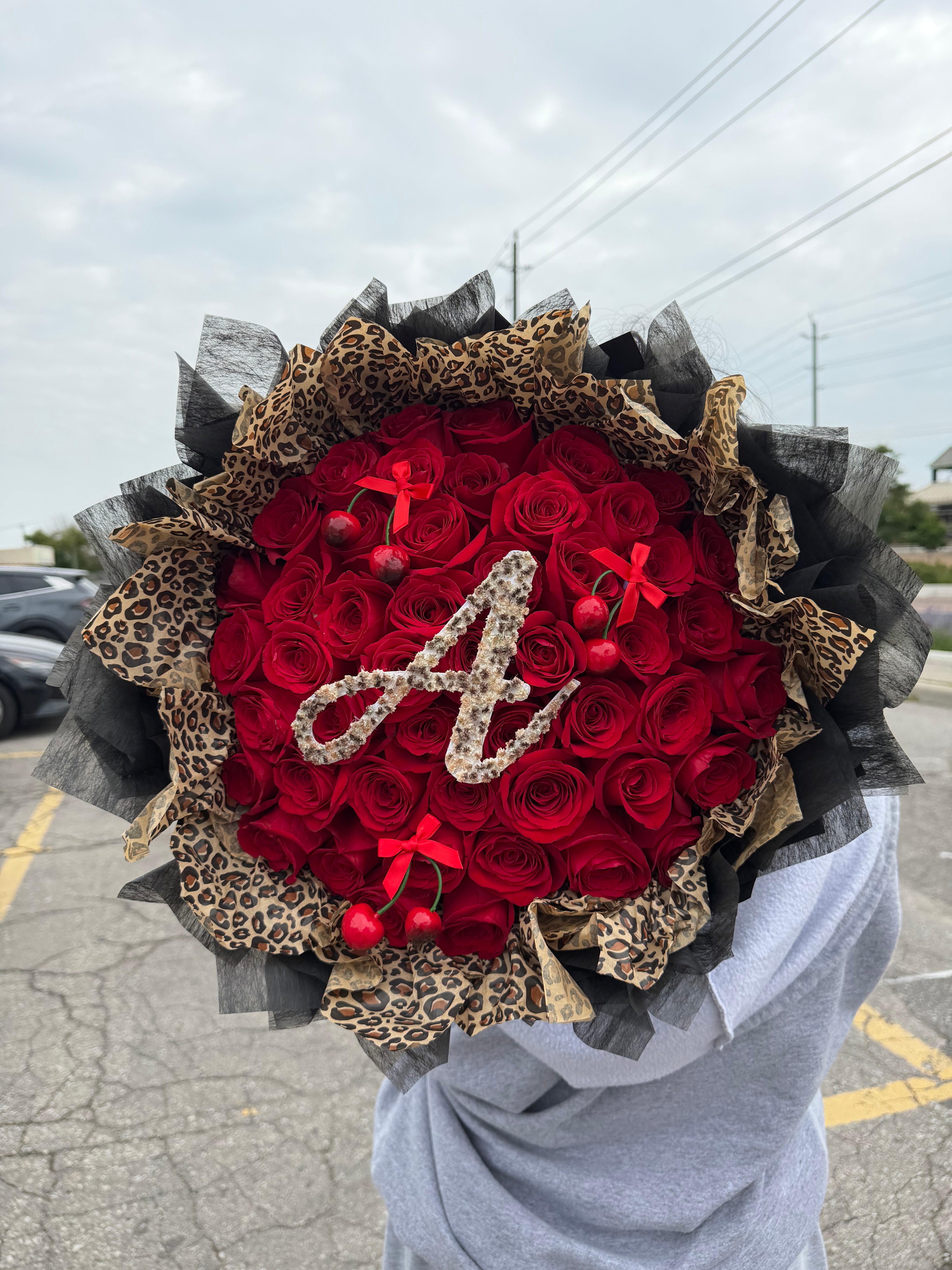 Cheetah Print Lover Bouquet 🐆🍒