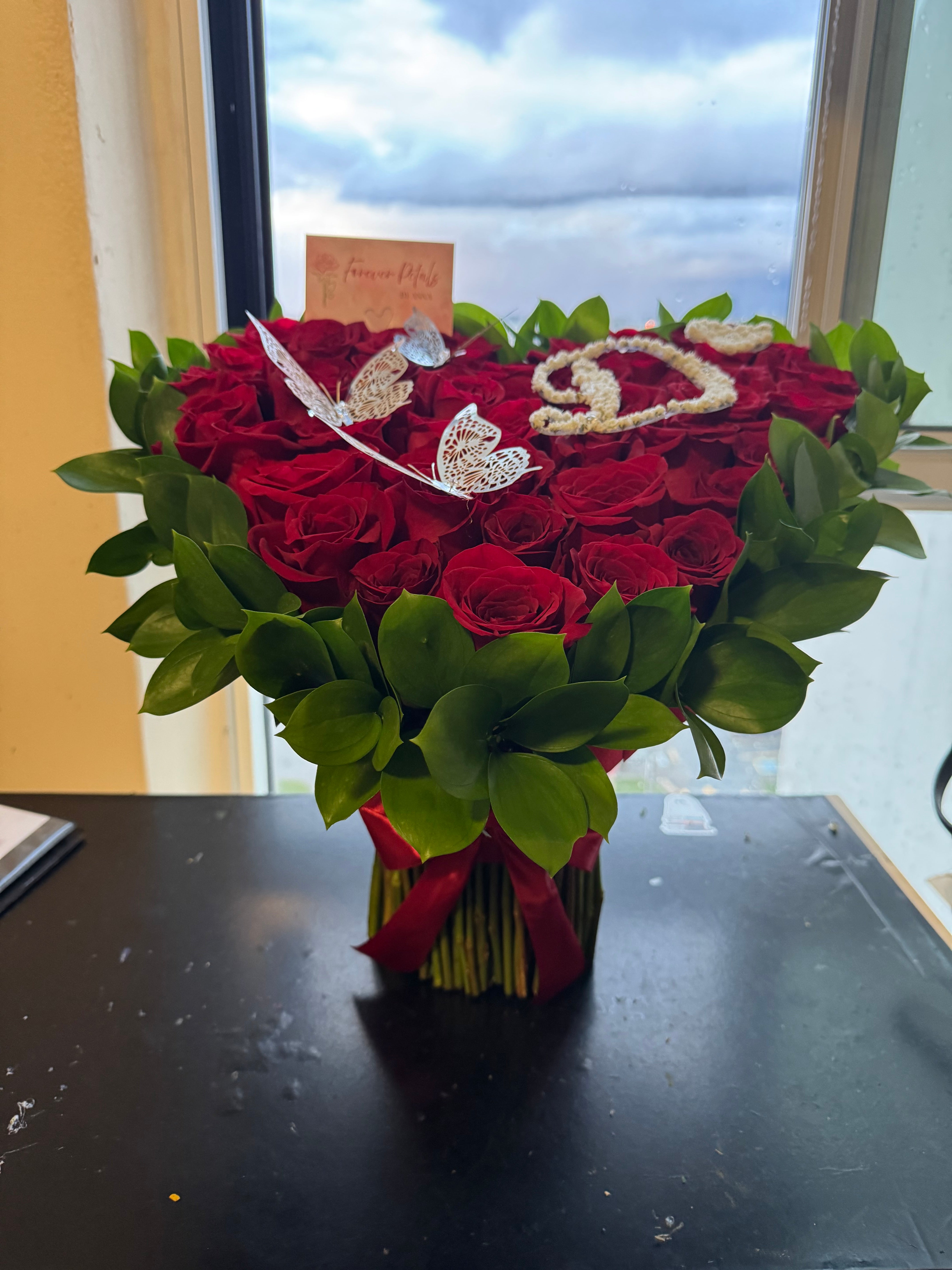 Standing Heart Arrangement