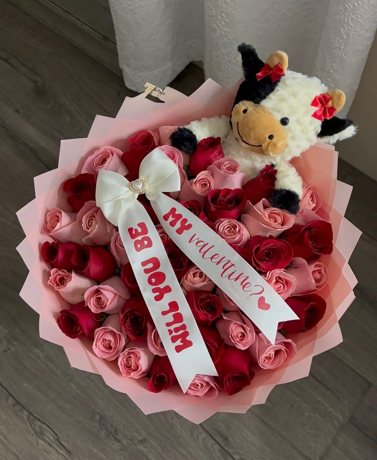 50 Count Rose and Plush Bouquet 💐