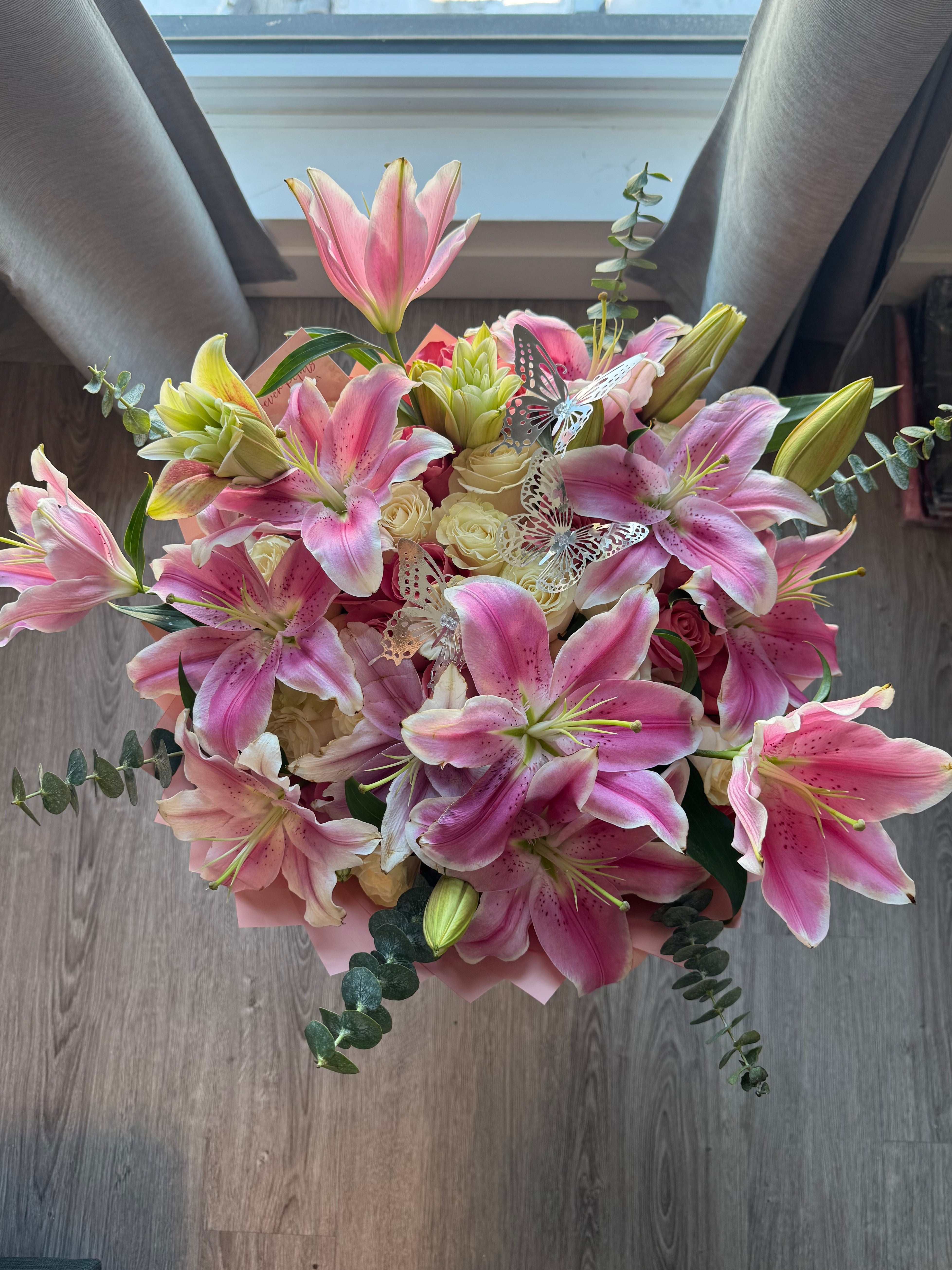 Prettiest Pink Lilies Bouquet💐