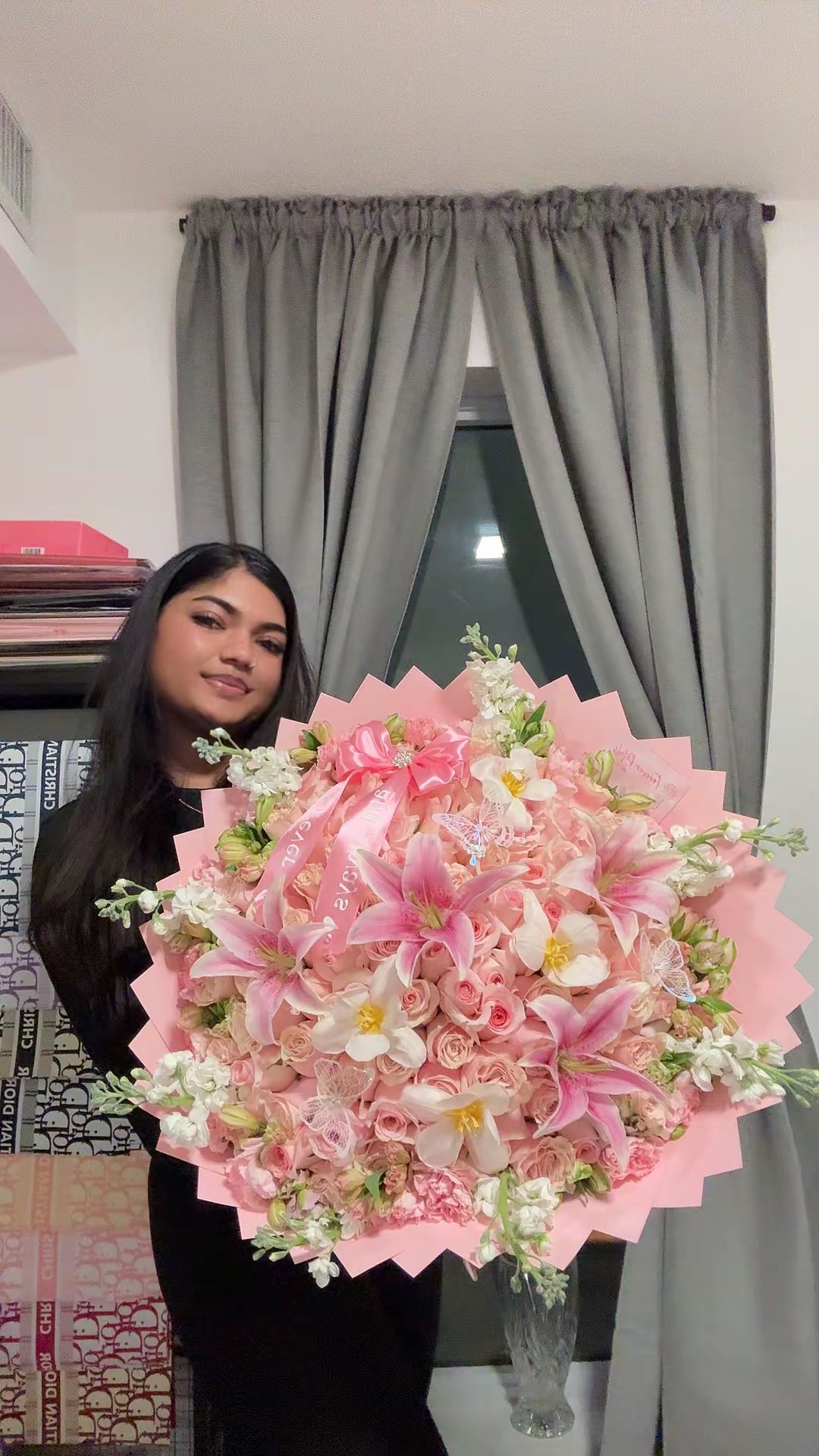 Aurora Pink Lilies Bouquet 💐