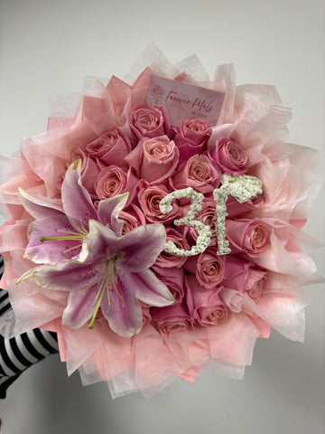 25 Count Pretty Pink bouquet