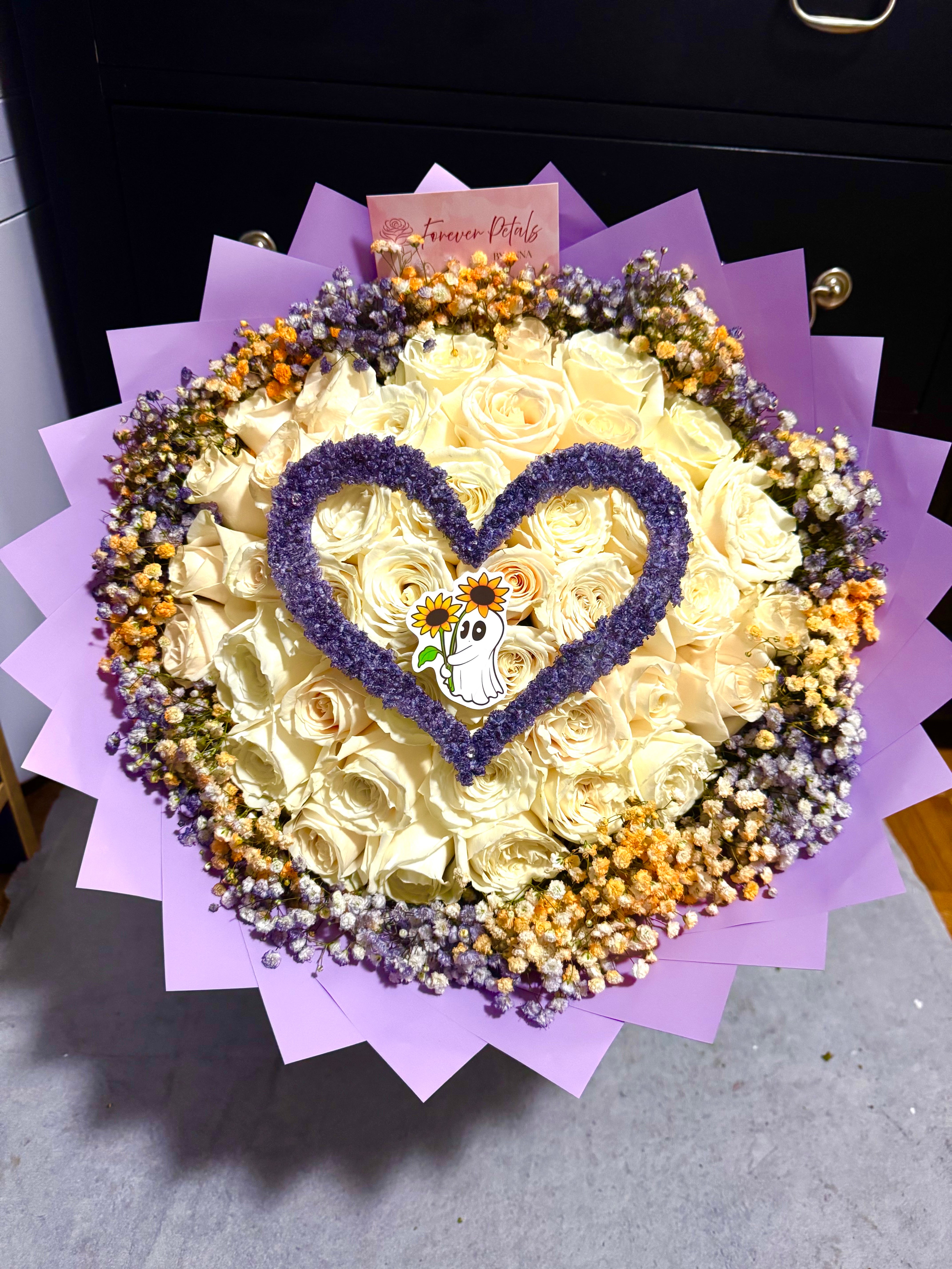 Gorgeous Purple and Orange Bouquet