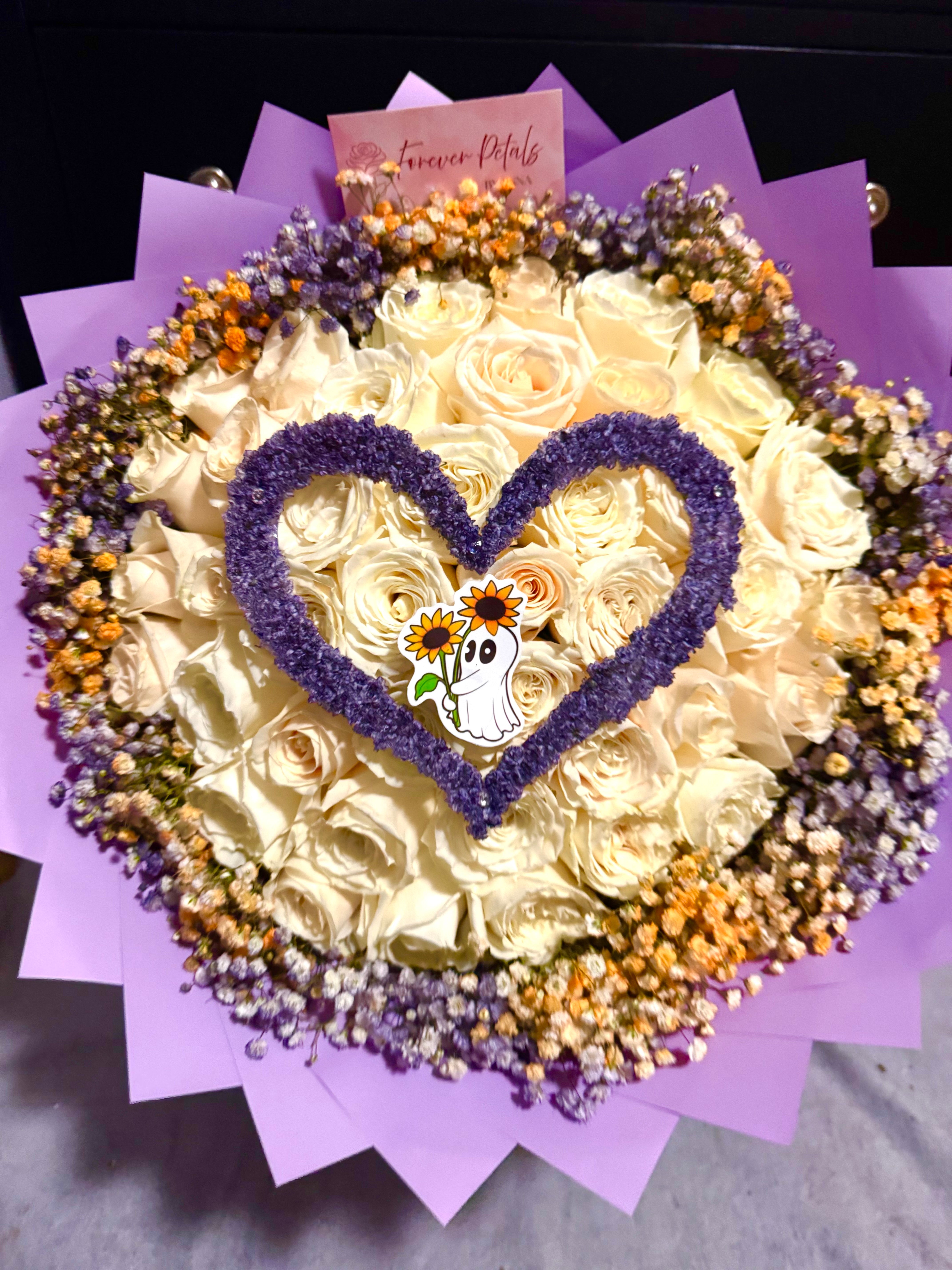 Gorgeous Purple and Orange Bouquet