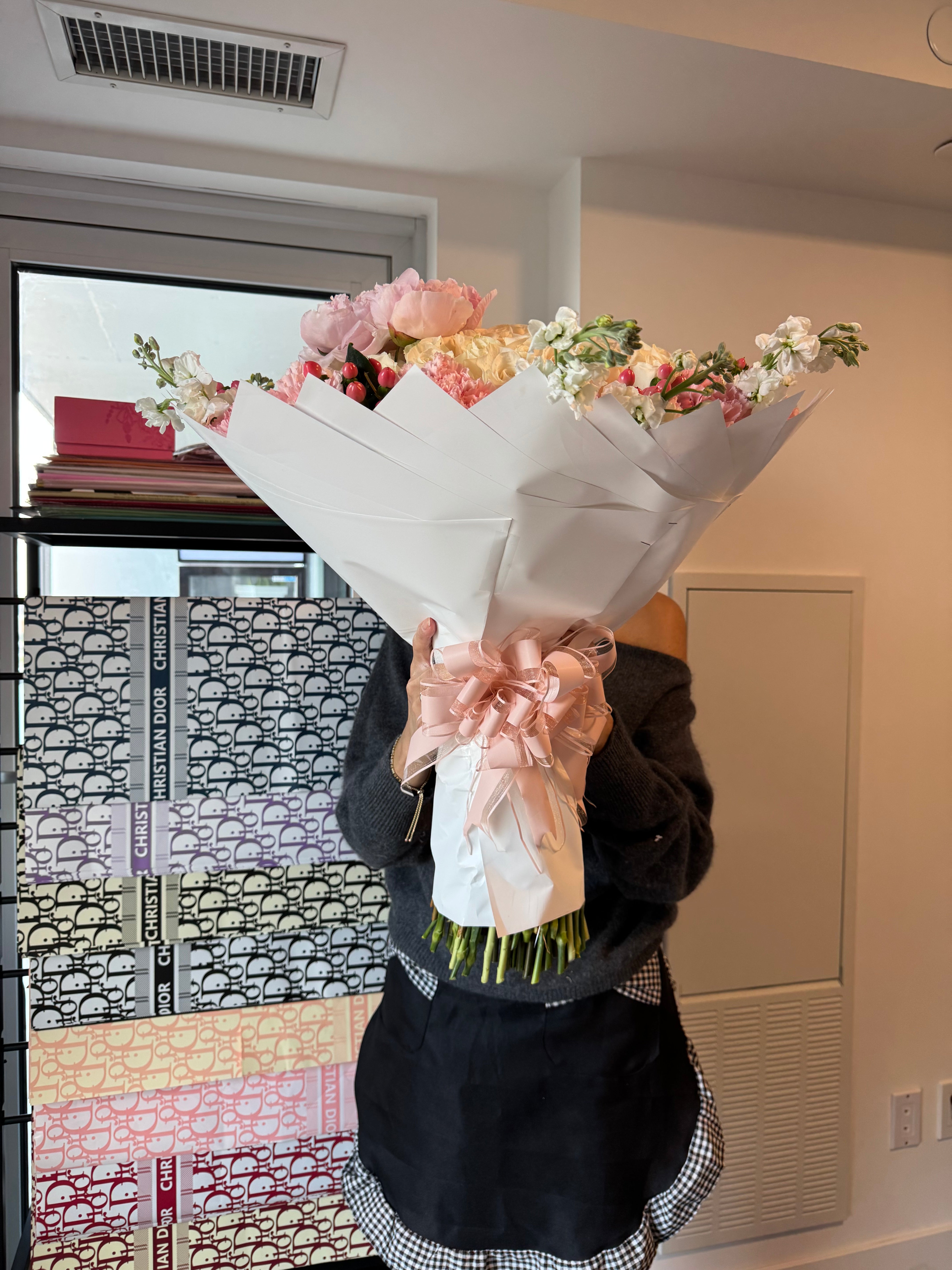 100 Roses Princess Pink bouquet