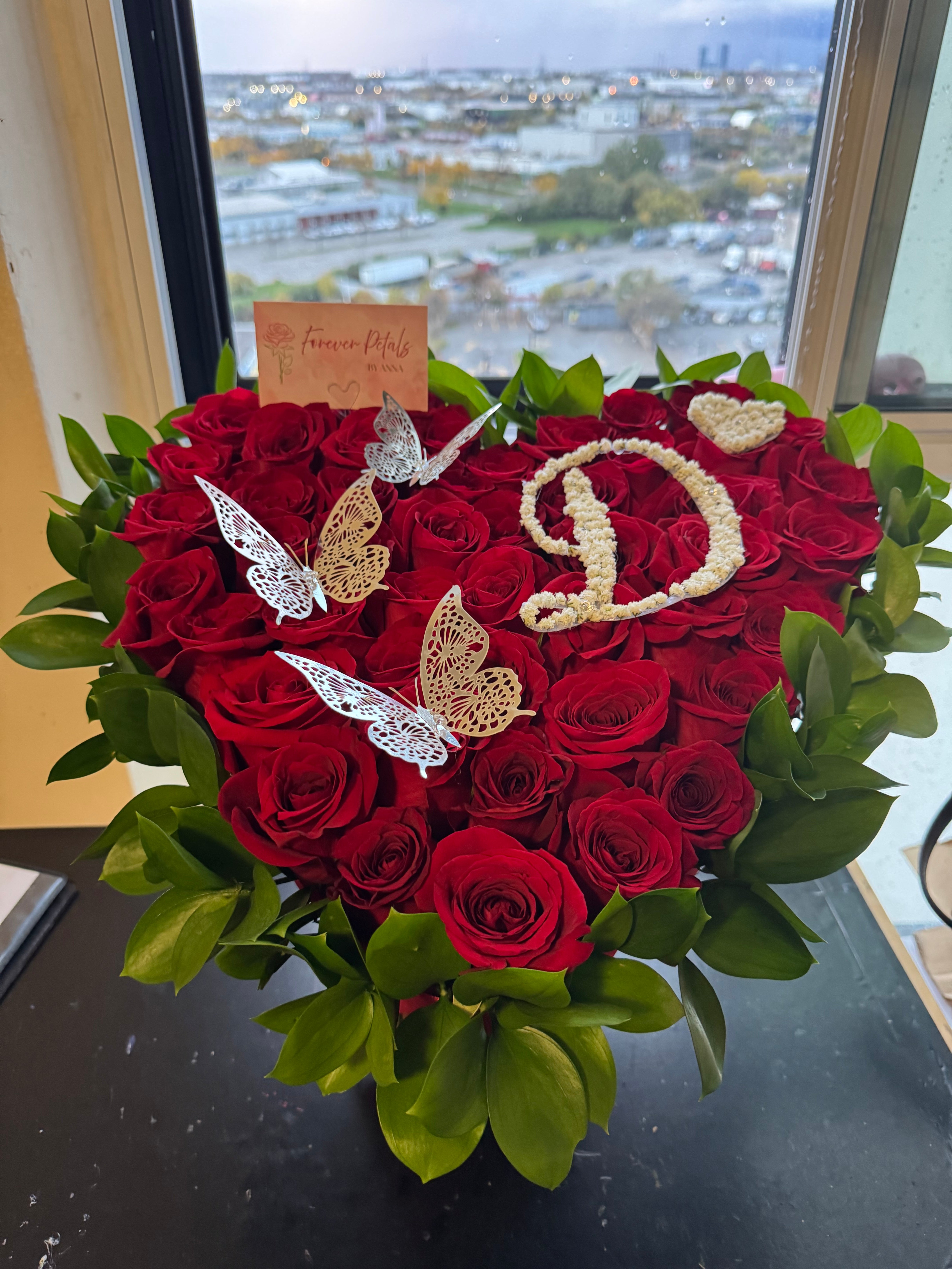 Standing Heart Arrangement