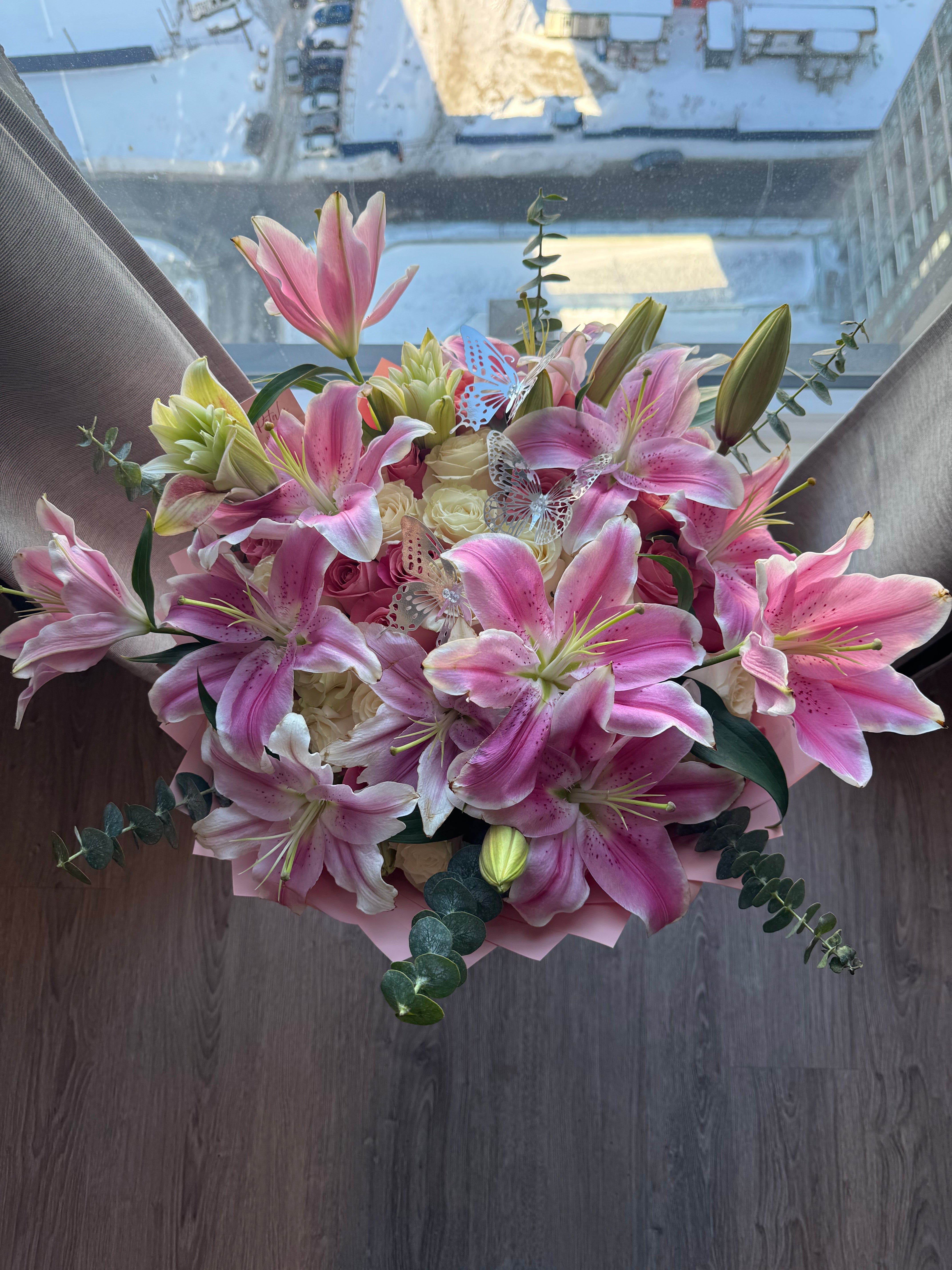 Prettiest Pink Lilies Bouquet💐
