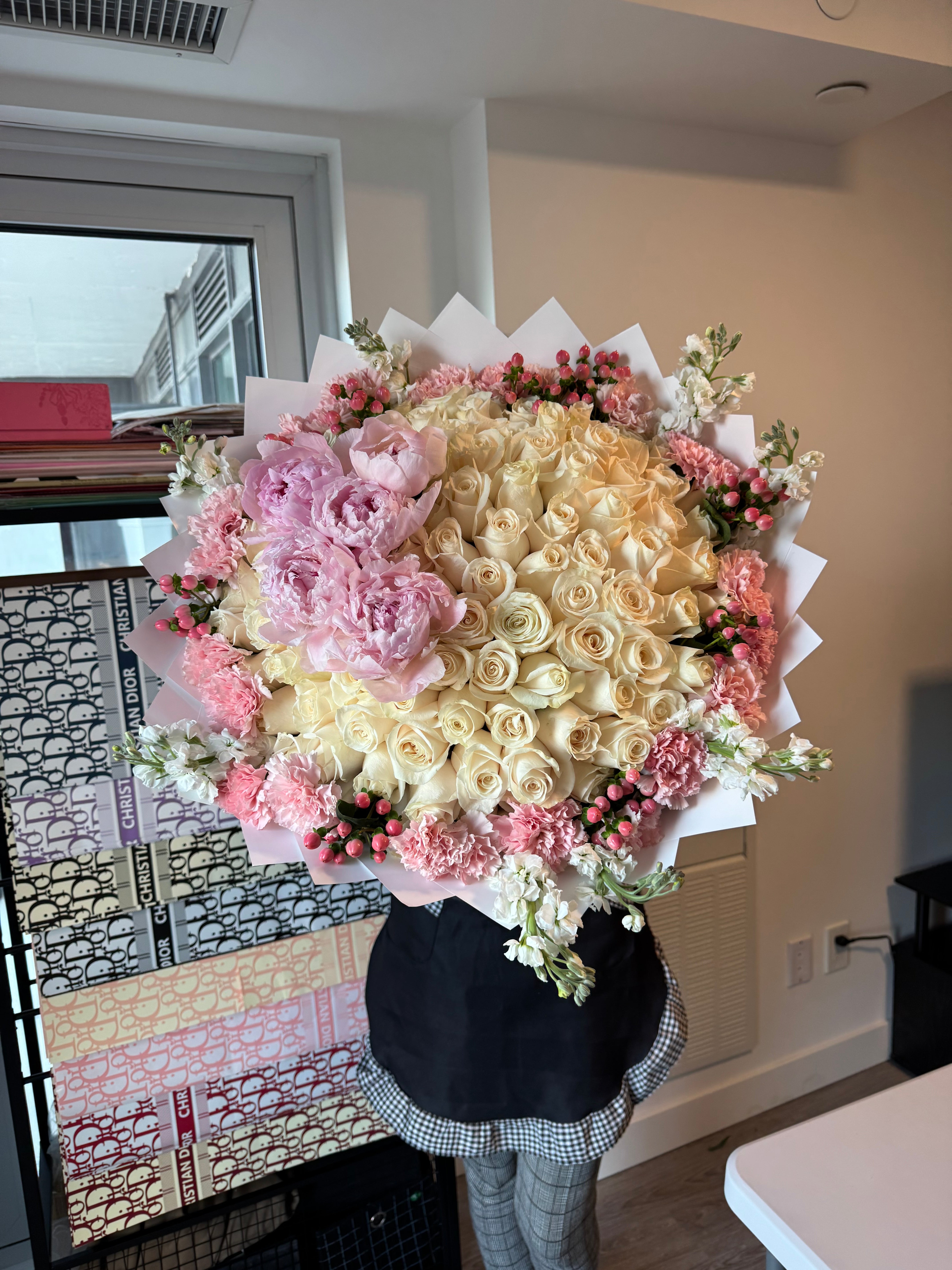 100 Roses Princess Pink bouquet