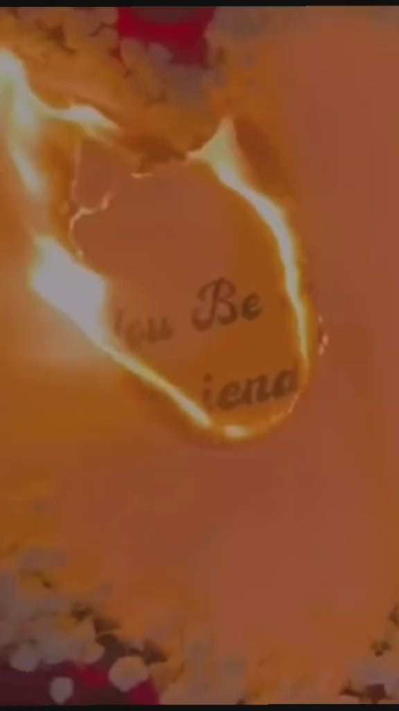 Burning Heart Bouquet - Custom message