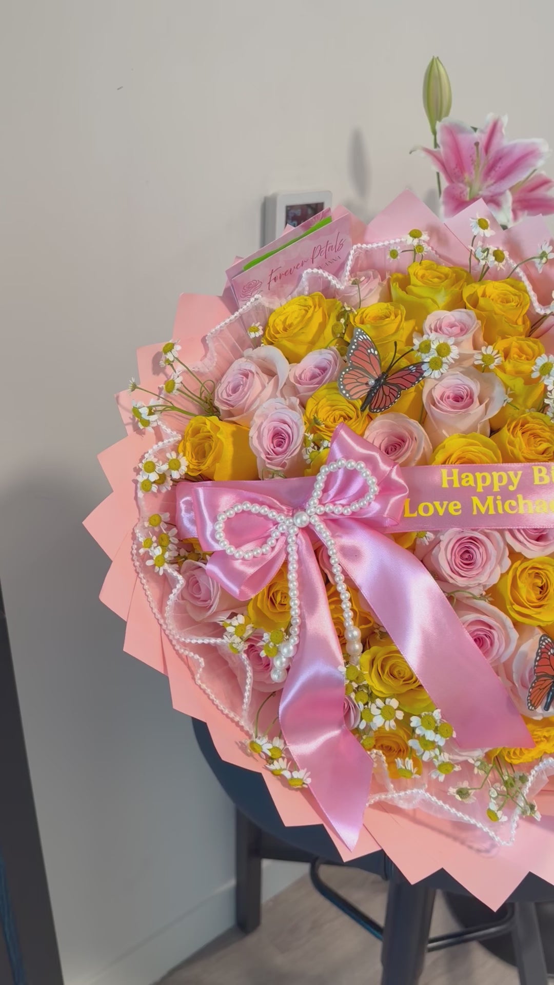 Pink & Yellow Dreams Bouquet💛